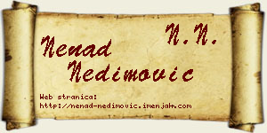 Nenad Nedimović vizit kartica